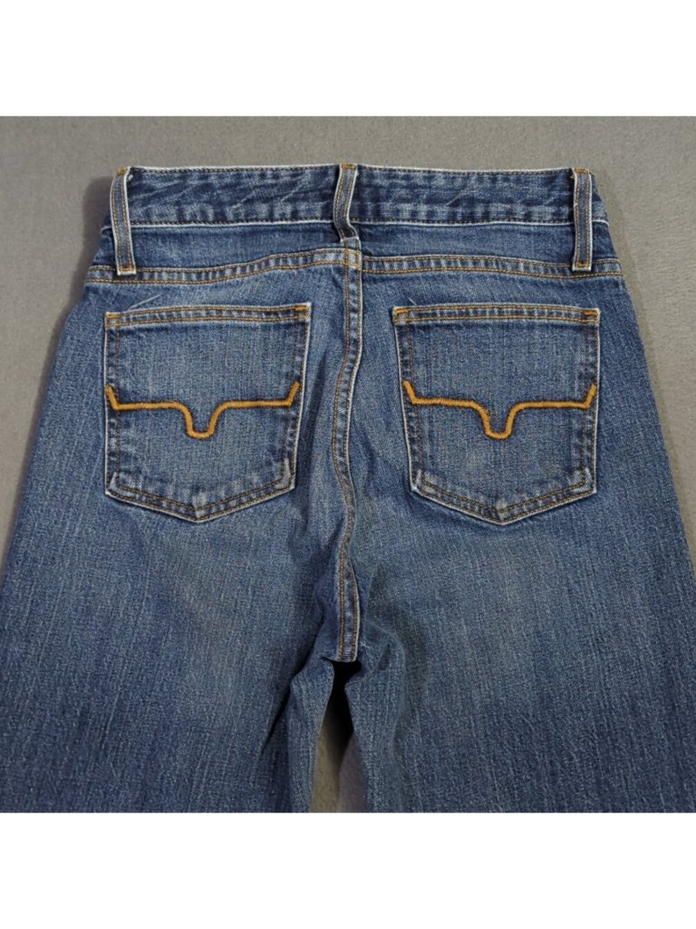 Kimes Ranch Jeans Women's 0x36 Blue Jennifer High Rise Wide Flare Leg Western